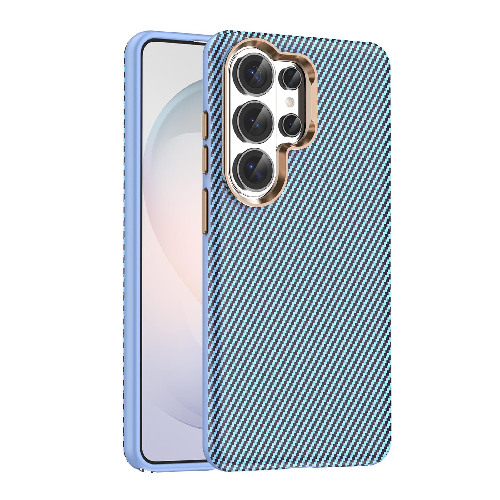 Coque Samsung Galaxy S26 Ultra texture carbone et finition chrome haute protection