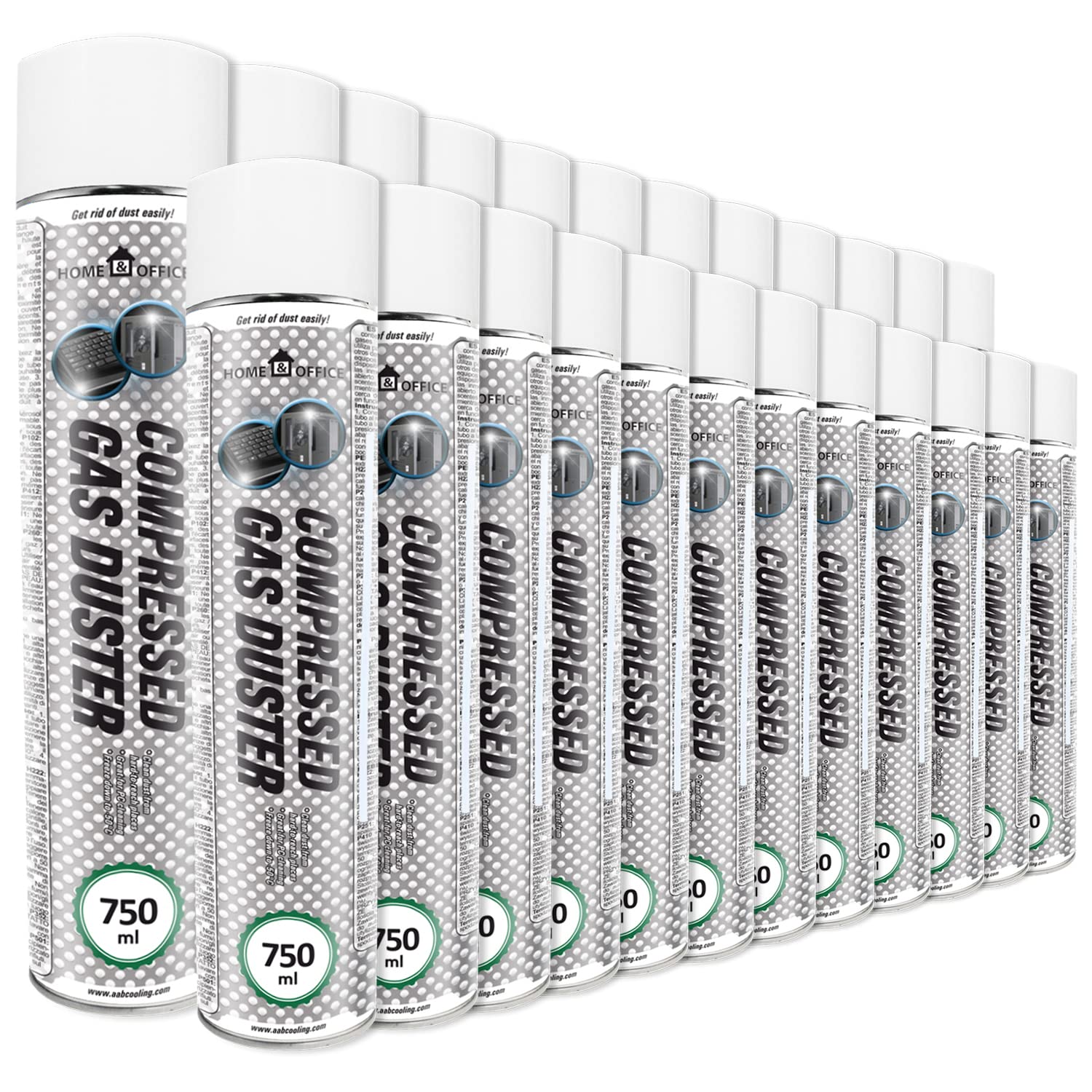 AABCOOLING 24 x 750ml Home und Office Druckluftspray Gas Duster PC Reinigungsset, Büromaterial, Reinigungsgeräte, Staubgebläse