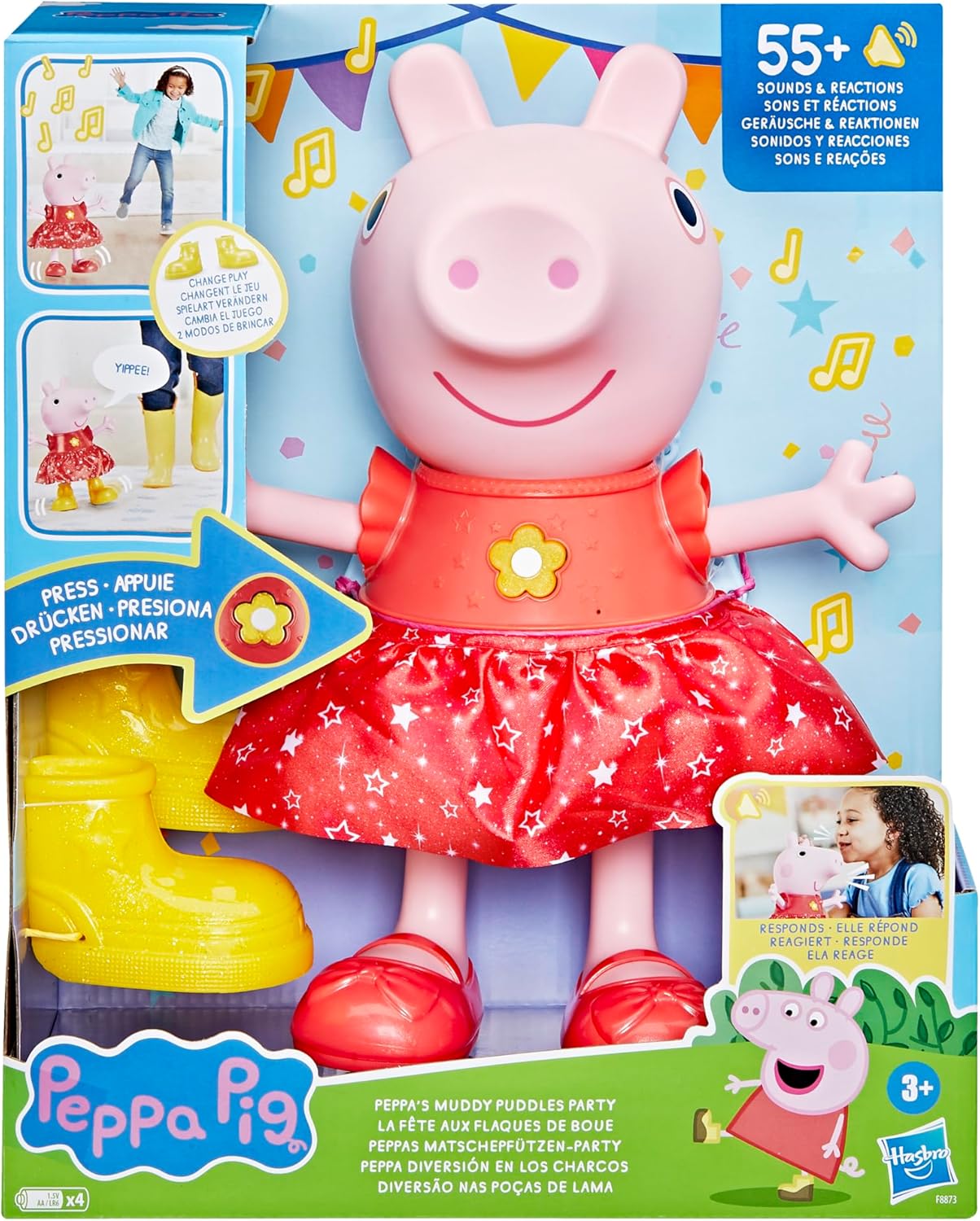 Peppa Pig Peppa's modderpoelenfeestje-pop