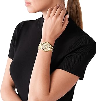 サ*ダ様 ★限定品★Michael Kors LENNOX バヴェダイヤ Amazon.com: Michael Kors Lennox Three-Hand Gold-Tone Stainless