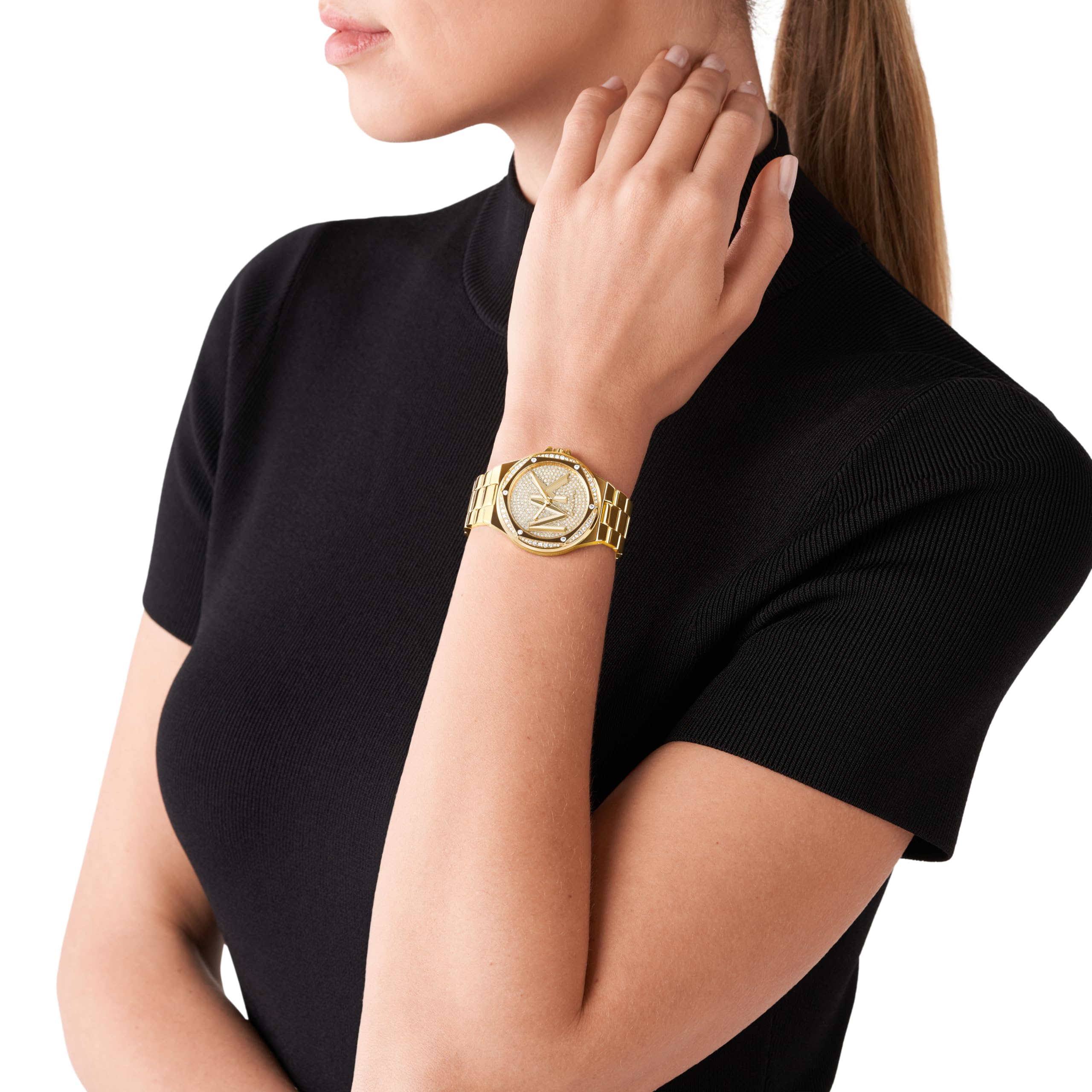 Michael Kors Lennox Reloj de Mujer de Acero Inoxidable con Correa de Acero o Silicona