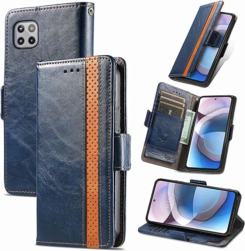 Miniatura 185 de Funda para Honor X7, Funda para Honor Play 30+ Plus Funda de piel sintética con ranuras para tarjetas Funda con soporte abatible Rojo