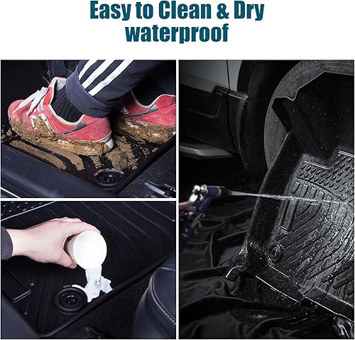 Miniatura 5 de YODANCELEAPS All-Weather TPE Rubber Floor Mats Compatible with Chevrolet Cruze 2016-2019(No Fit 2016 Cruze Limited), Custom Fit Full Car Carpet