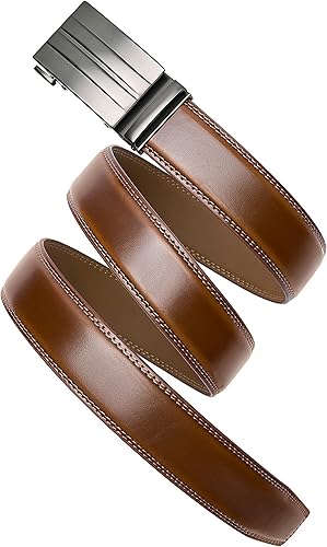Miniatura 5 de CHAOREN Ratchet Belts for Men - Mens Leather Belt 1 38" for Dress Pants - Micro Adjustable Belt Fit Everywhere