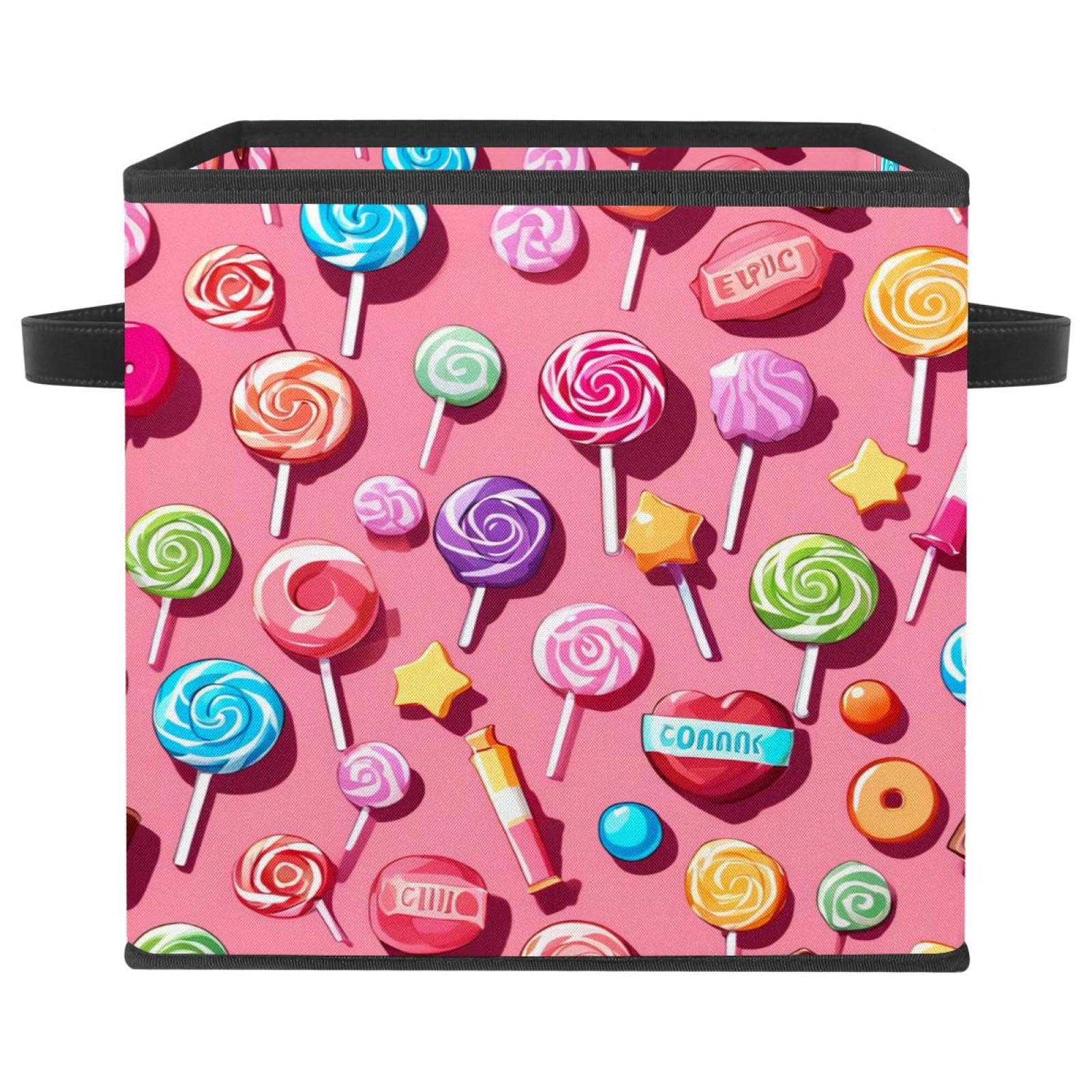 Rangement cube bonbons roses : l'accessoire déco pour chambre d'enfant