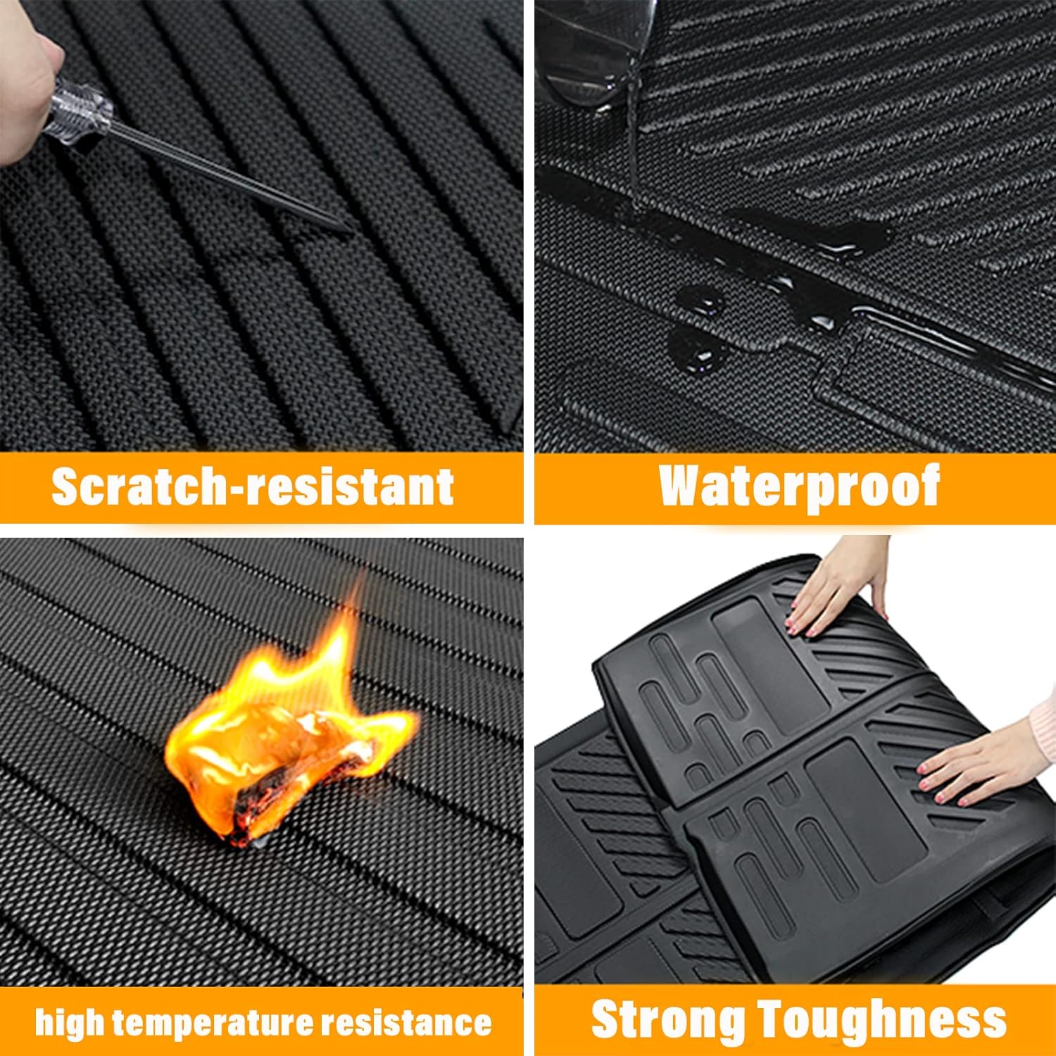 Sze Cargo Liner for Mercedes-Benz GLE Class 5 Passenger 2020-2024 2025 All Weather Trunk Liner Rear Trunk Mat 3D Cargo Mat Anti-Scratch