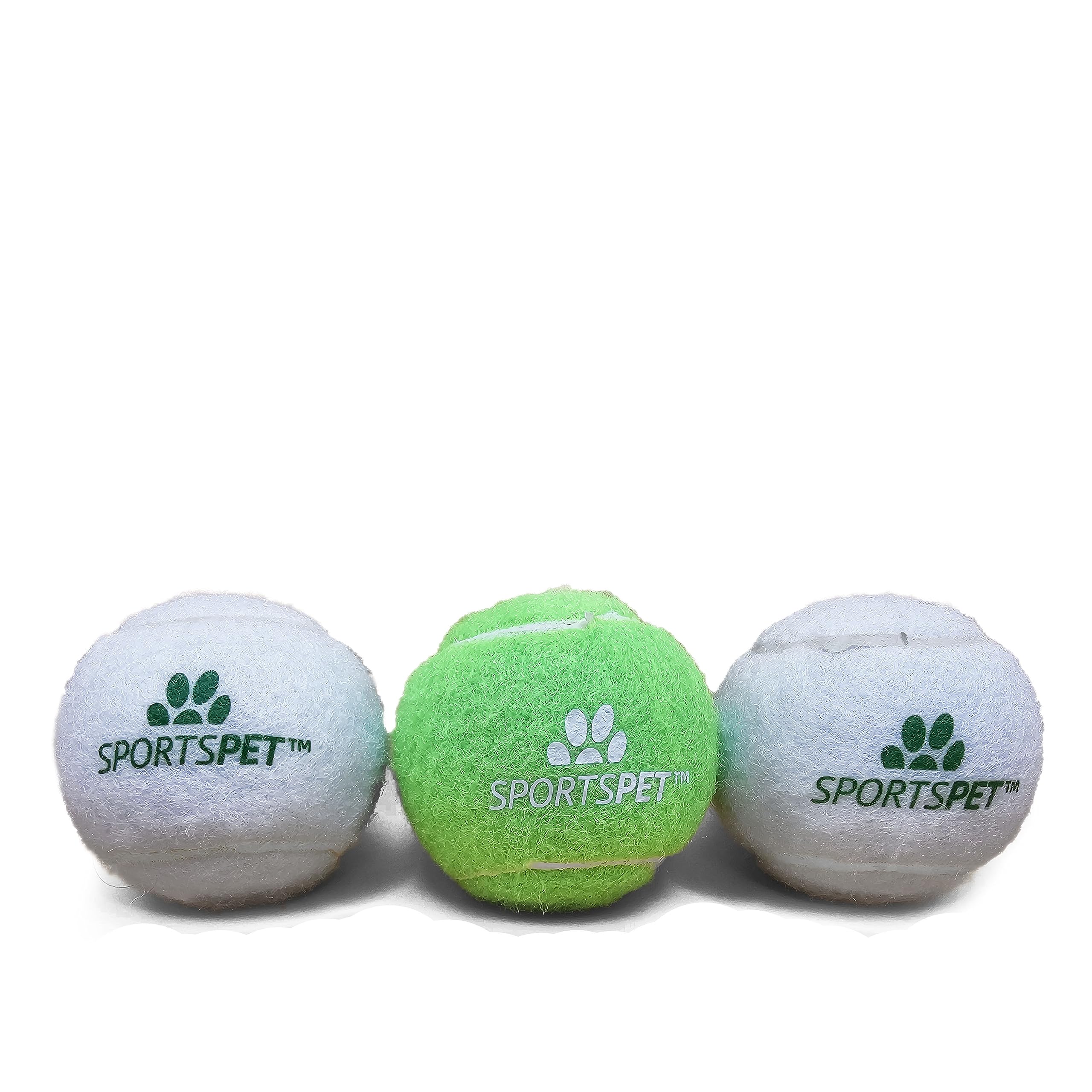 SPORTSPET Heritage Series Tennis Balls for Dogs, 12 Pack, Extra Bouncy, Durable - Image 3