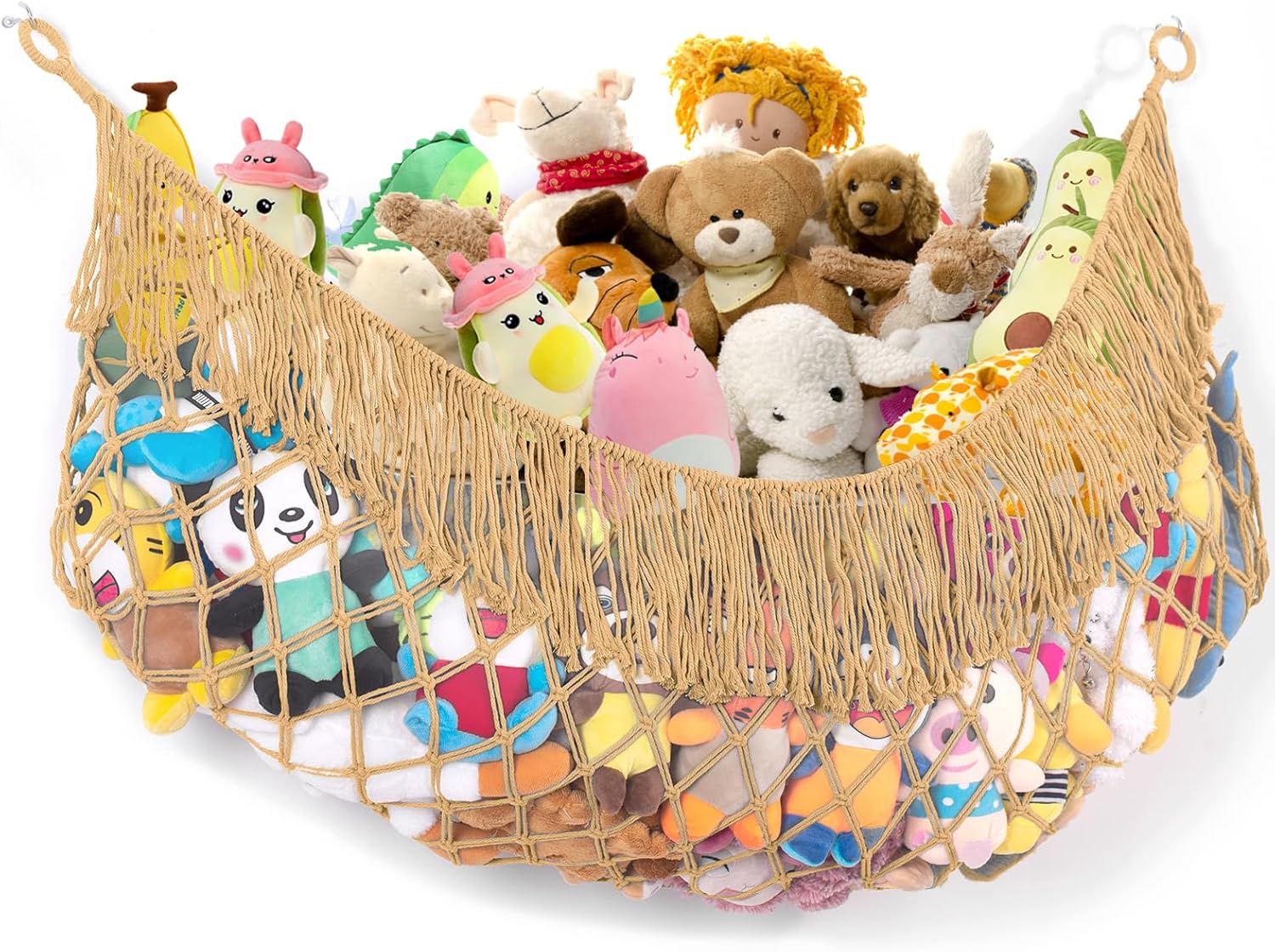 Stuffed Animal Hammock - Extra Large 63'' Long (Camel)