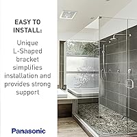 Vista 6 de Panasonic WhisperValue FV-0510VSC1 - Extractor de baño para montaje en techo/pared con sensor de humedad, 50-80-100 CFM