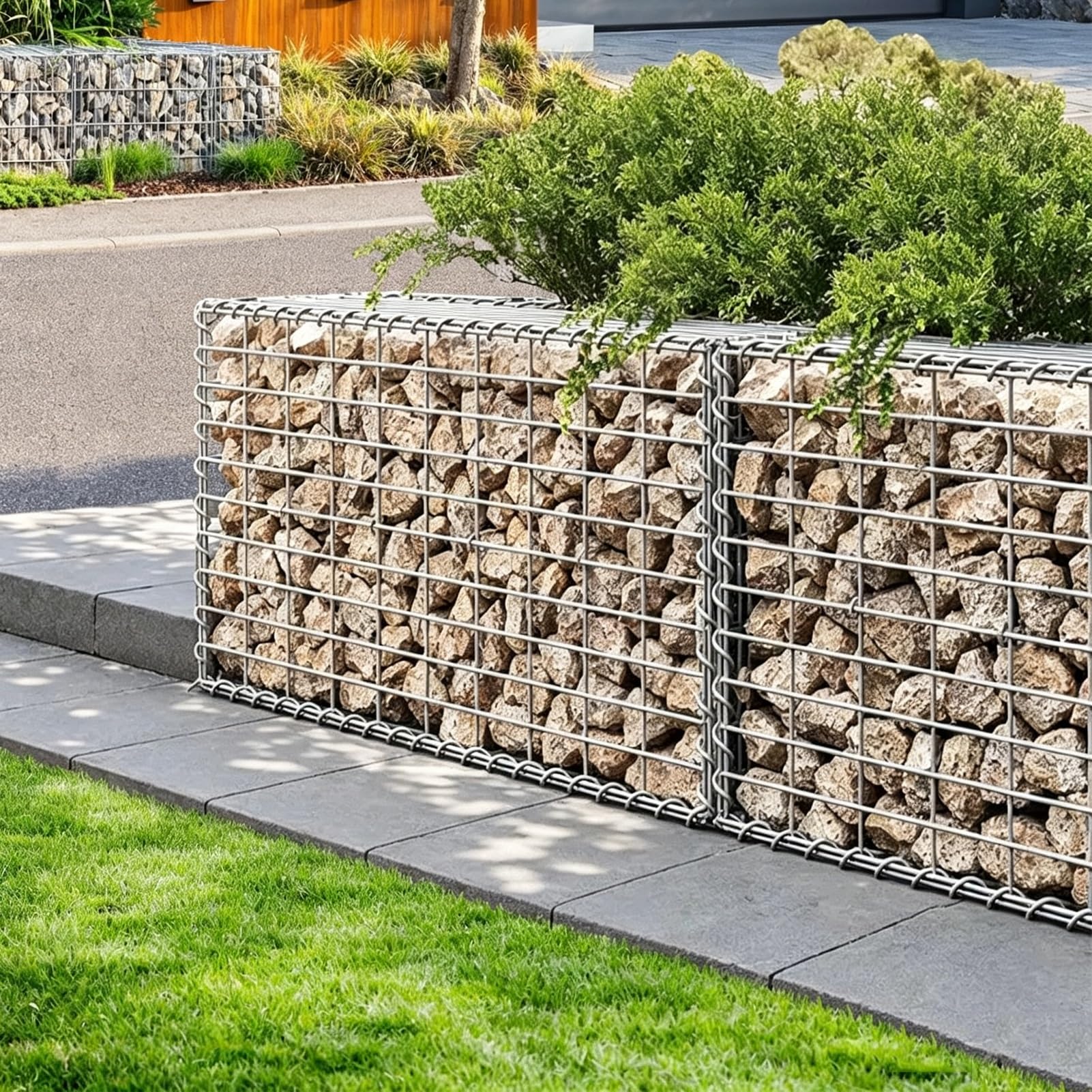 Pared Gaviones Acero Galvanizado Cesta Gaviones Jaula Malla
