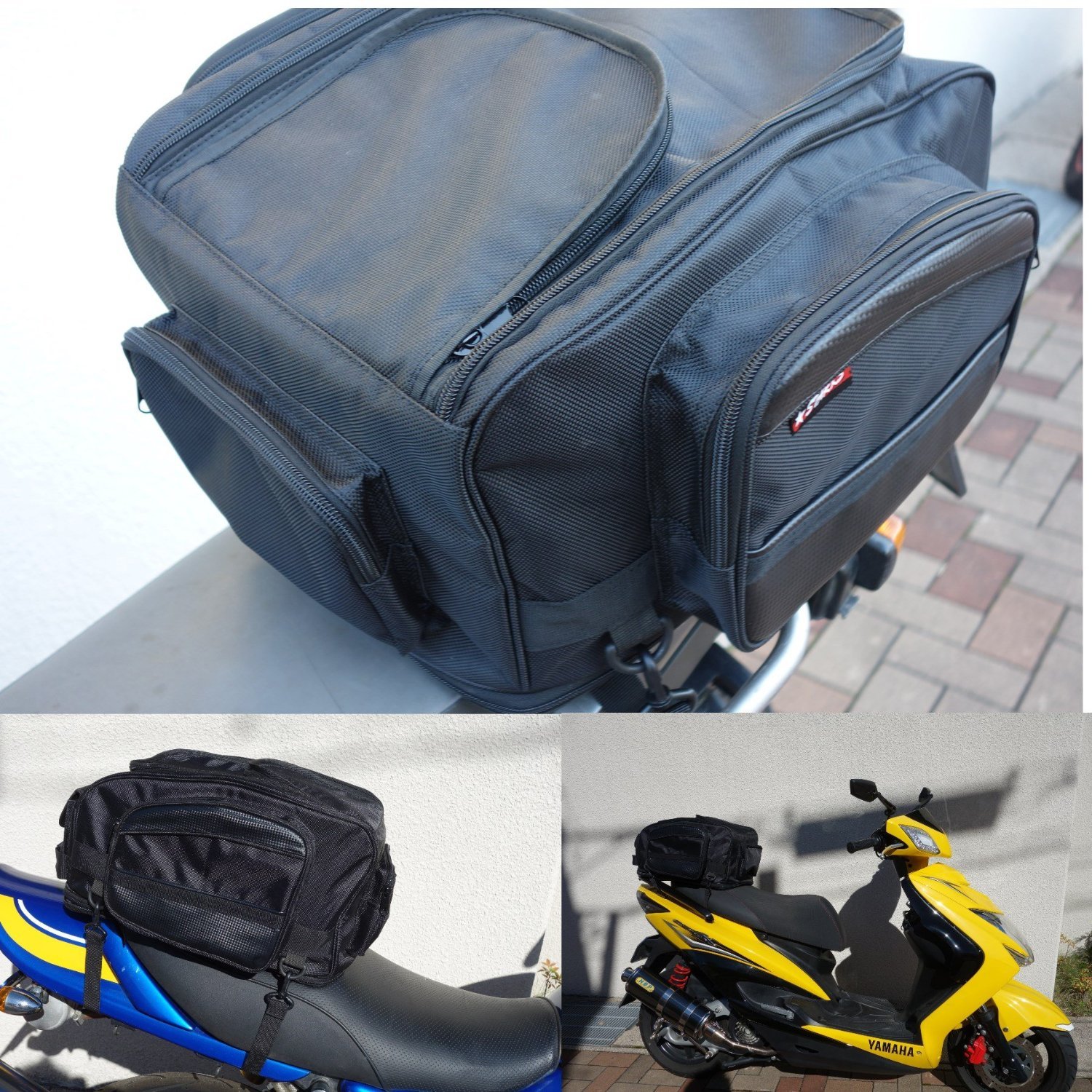 Amazon | STARKS 容量可変ツーリングシートバッグ 容量32L→45L 