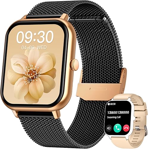 Miniatura 8 de Reloj inteligente para hombres y mujeres Fitness reloj inteligente de llamadas Bluetooth de 1.83 pulgadas con monitor de presión arterial de oxígeno