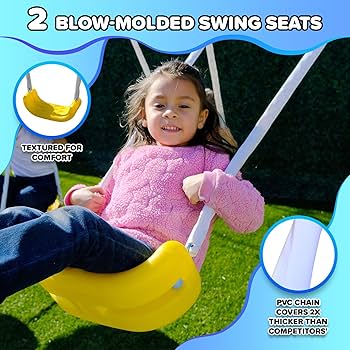 Amazon.com: Sportspower Super Saucer Metal Swing Set: 2