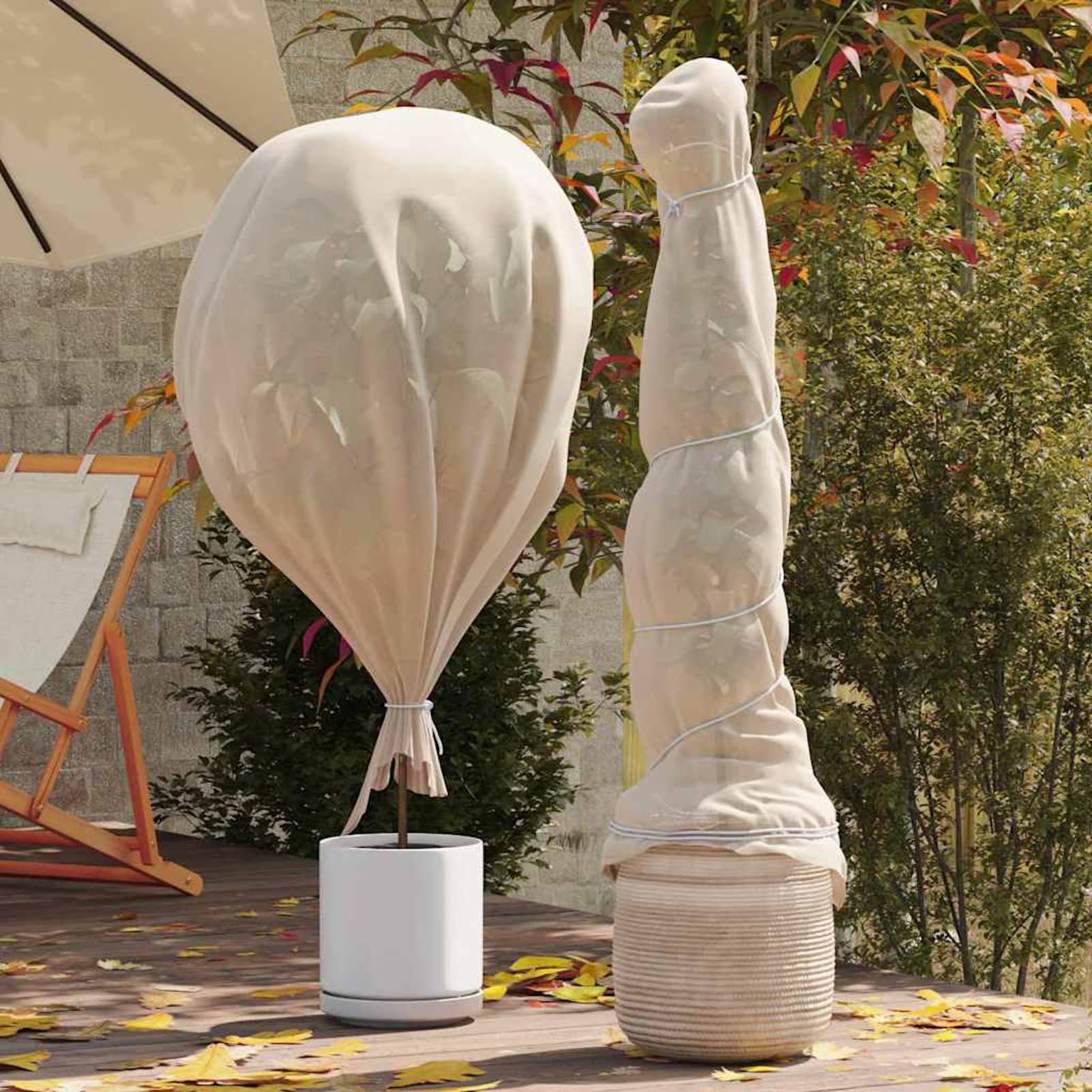 Gecheer Frostschutz-Pflanzen-Vlies, Gartenvlies 20 x 3,2 m aus Nicht gewebtem Material, UV-beständig und wiederverwendbar, für Schutz von Pflanzen gegen Frost und Kälte im Garten oder Terrasse