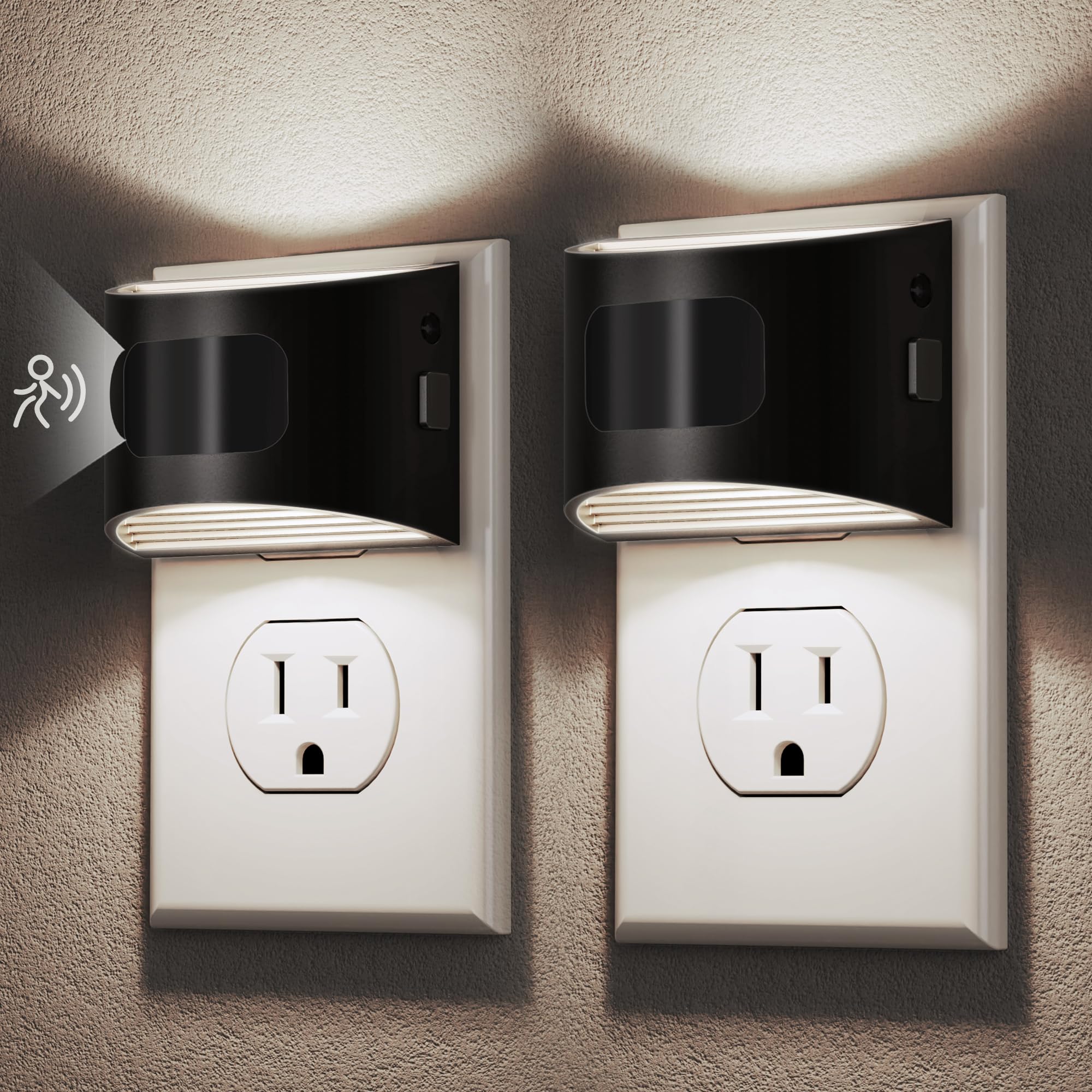 DORESshop Motion Sensor Night Light, Night Lights Plug into Wall, 5000K