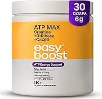 Creatina Monohidratada com Coenzima Q10 e D-Ribose ATP MAX Easy Boost 180g com Laudo
