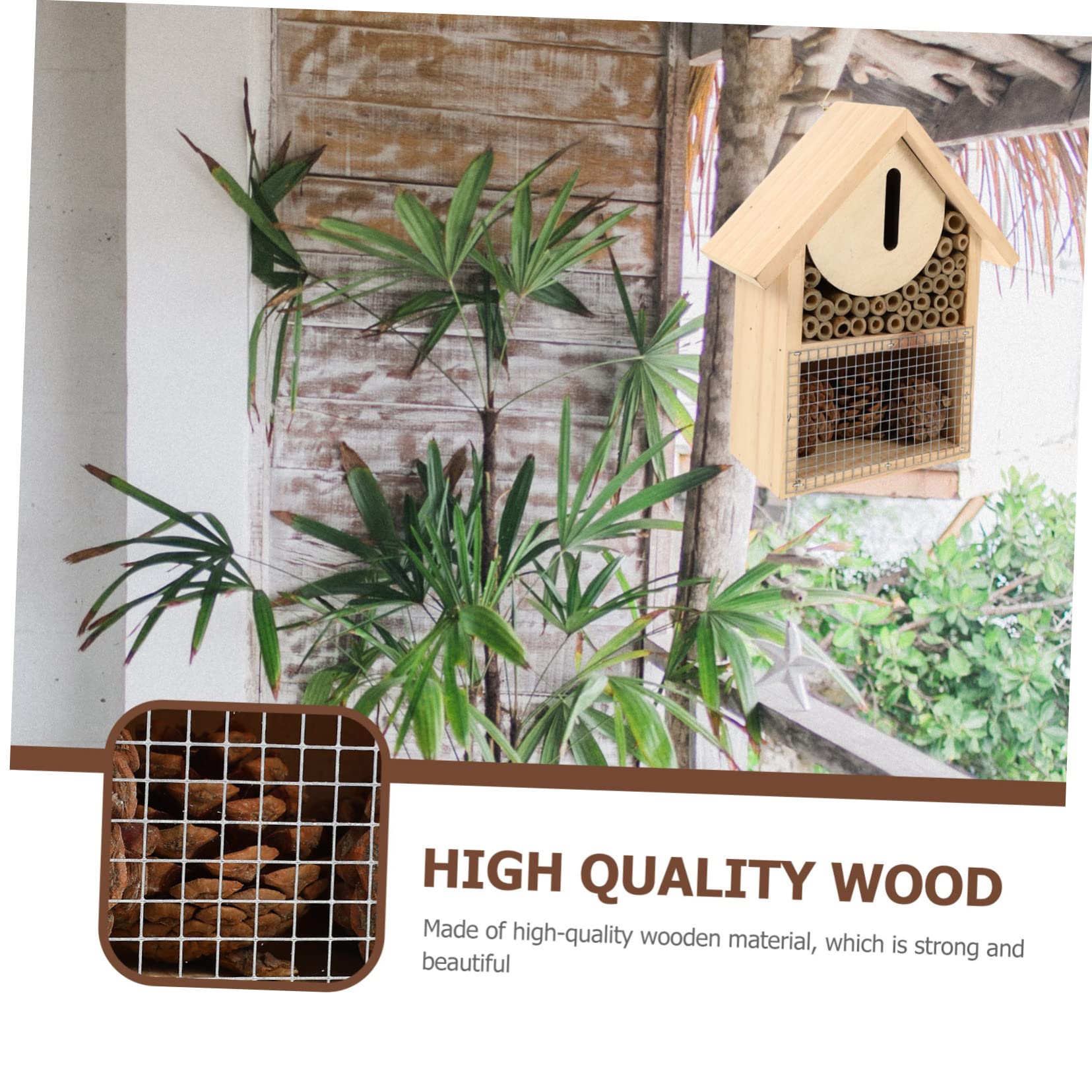 Casa per Api Appesa Hotel per Insetti per Insetti Benefici e Mantiene Del Giardino Design Capanna Nidificare Tuo