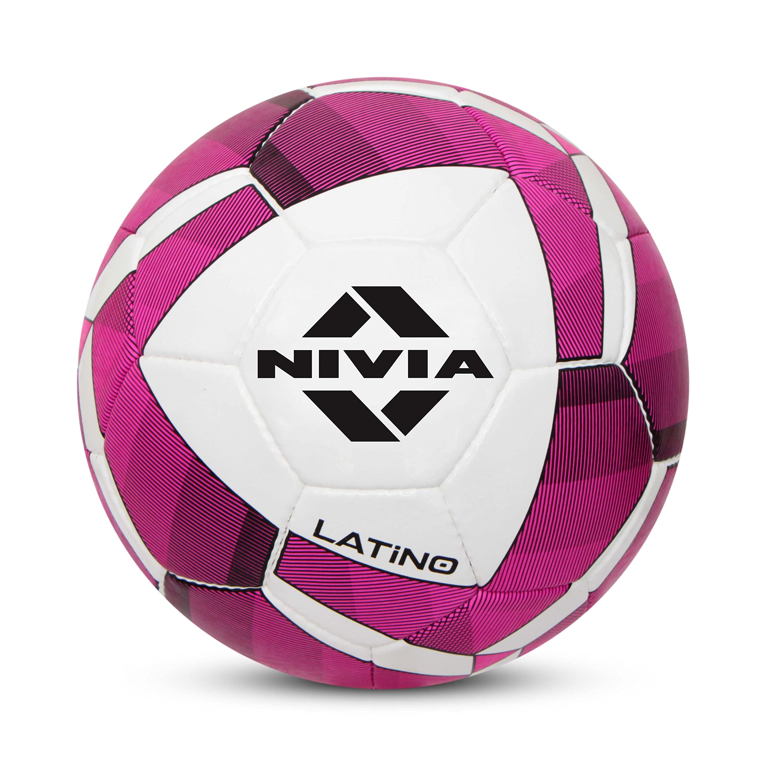 Nivia Latino Football, 32 Panel, PU Stitched, Suitable for Soft & Wet Ground,Hard Ground with Grass & Artificial Turf (Multicolor, Size - 5) (B079HXRF77) Amazon Price History, Amazon Price Tracker