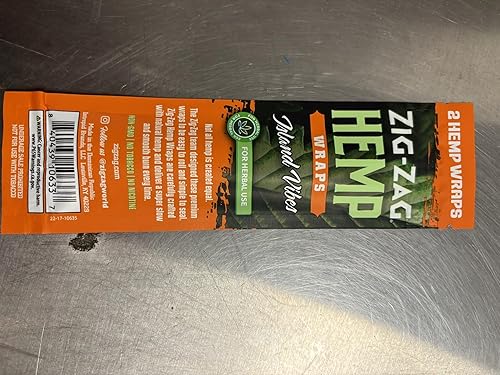 Miniatura 9 de ZIG-ZAG, Envolturas de cáñamo natural, sin OMG, 2 envolturas por paquete, paquete de 25, Island Vibes