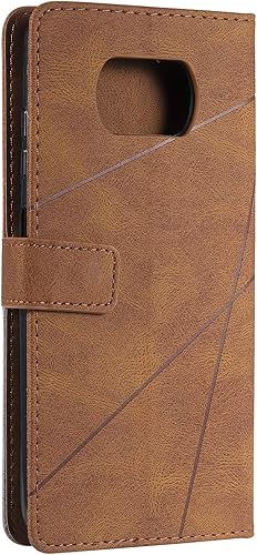 Vista 13 de Funda para Xiaomi Poco X3 NFC Caso,Funda para Xiaomi Poco X3 Pro Funda de cuero, Funda para Xiaomi Poco X3 MZB07Z2IN M2007J20CI / Poco X3 NFC Rojo