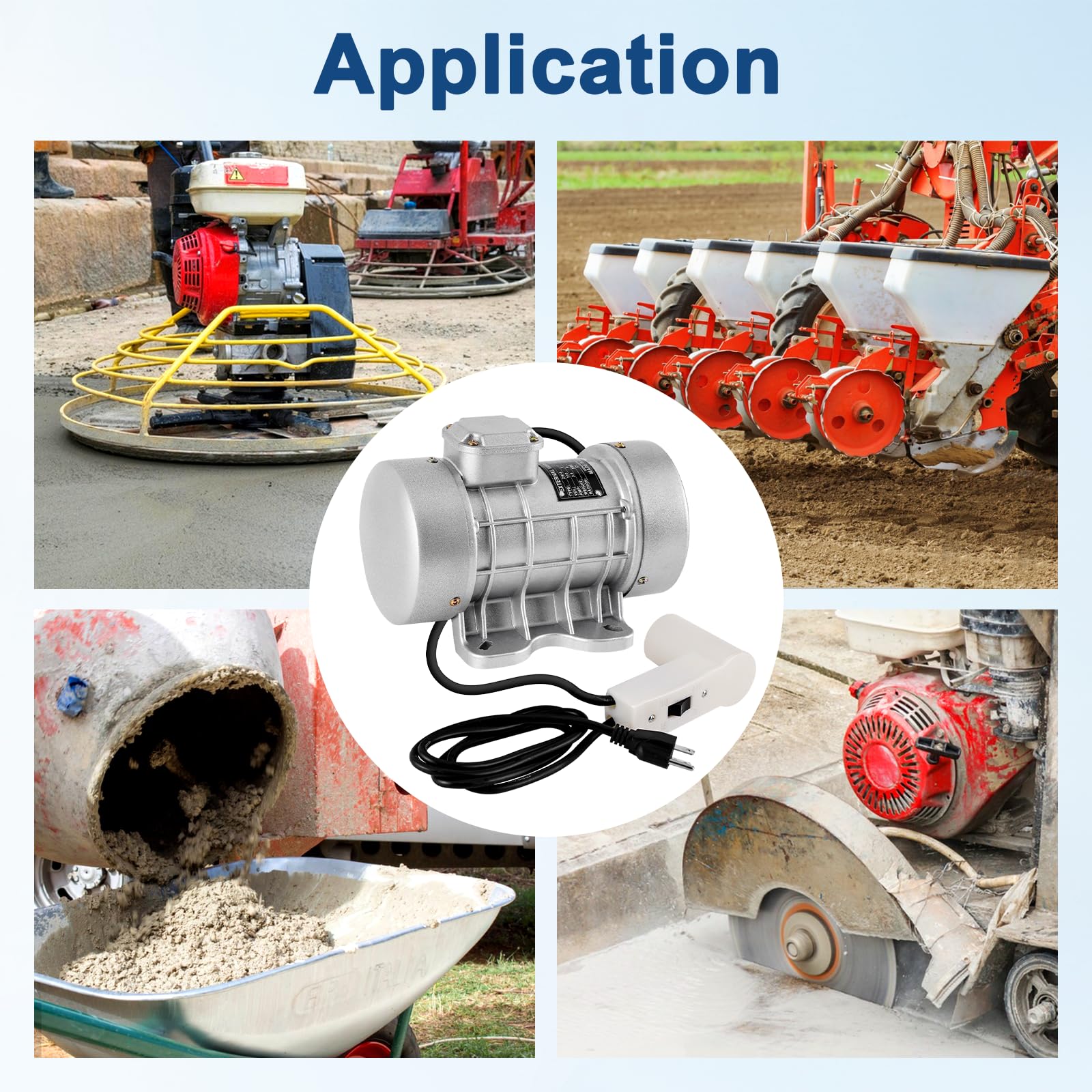 JIAWANSHUN Concrete Vibrator - 250W Powerful Motor -6