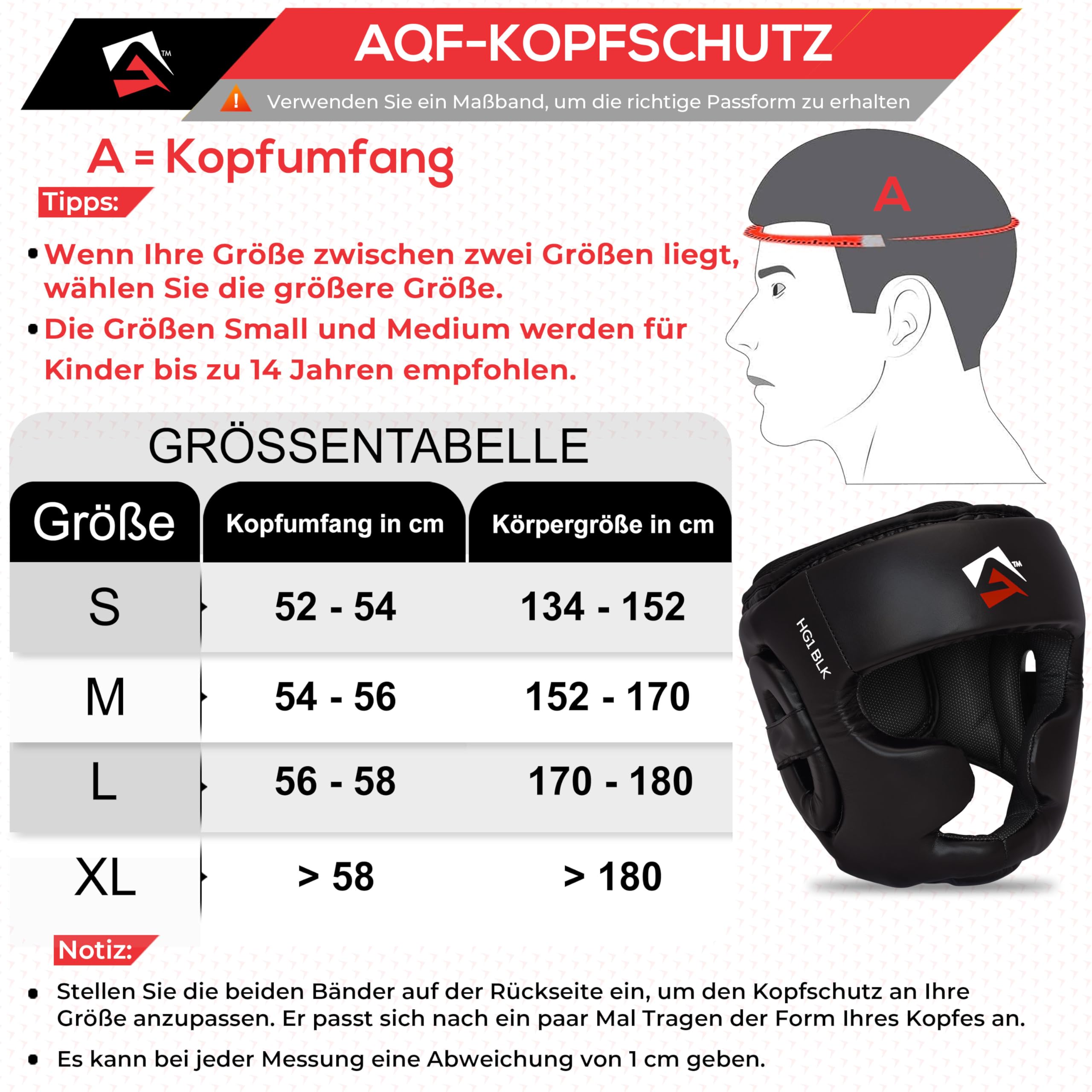 AQF Kopfschutz Boxen, CE-Geprüft Boxing Gesichtsschutz, MMA Kickboxen Kampfsport Helm, Muay Thai Schutzhelm, Box Training Headgear Schoner, Boxhelm Für Taekwondo, Sparring Karate Head Guard
