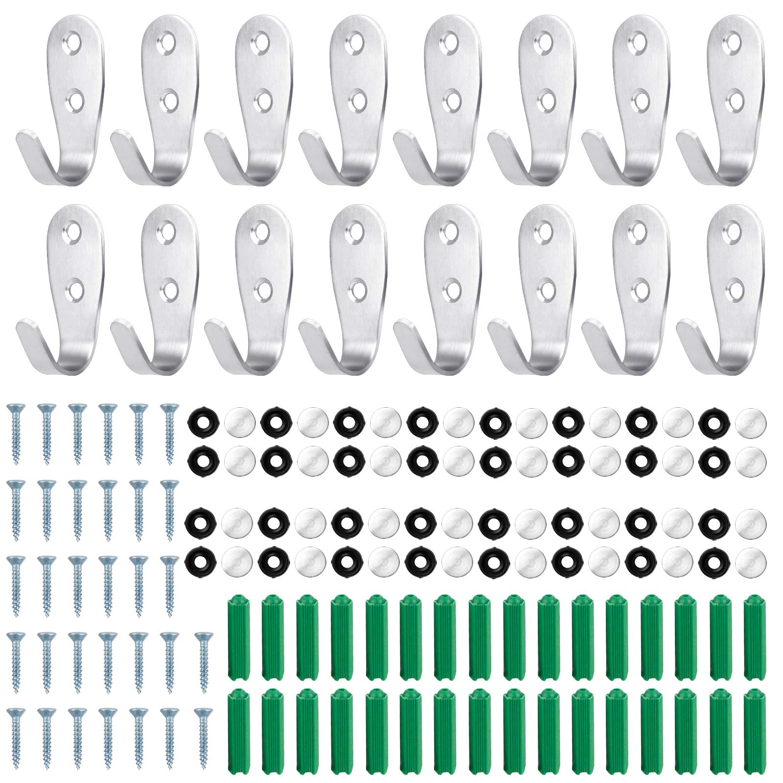 Ganci Appendiabiti Da Parete Vintage, Unici Ganci Per Cappelli In Metallo Per Porte Retro In Acciaio Inox Con Viti Per Appendiabiti Da Casa 12 Pe 98365238