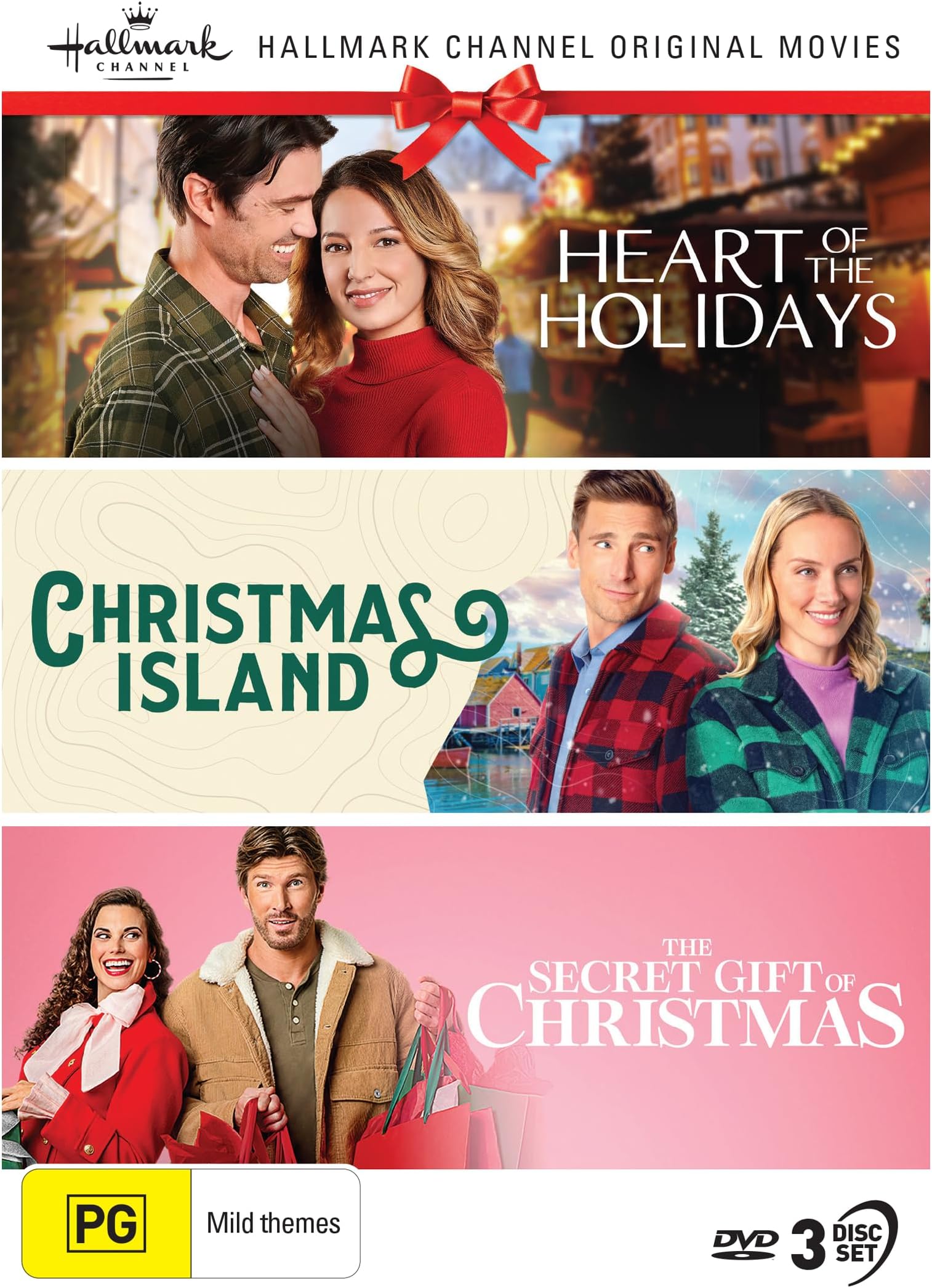 Hallmark Christmas 3 Film Collection (Heart of the Holidays/Christmas Island/The Secret Gift of Christmas) [DVD]