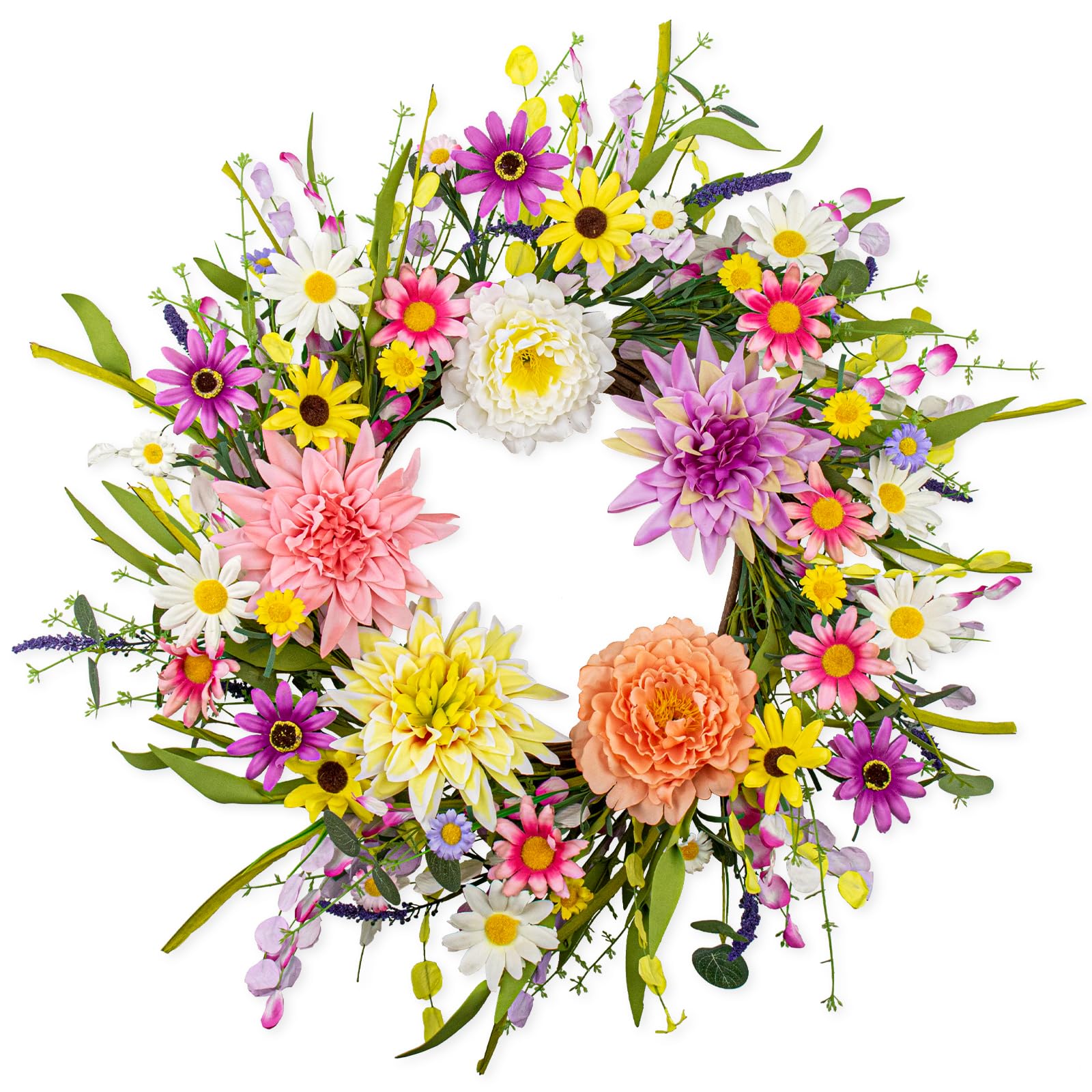 MagicWreath 22 Artificial Spring Wreath