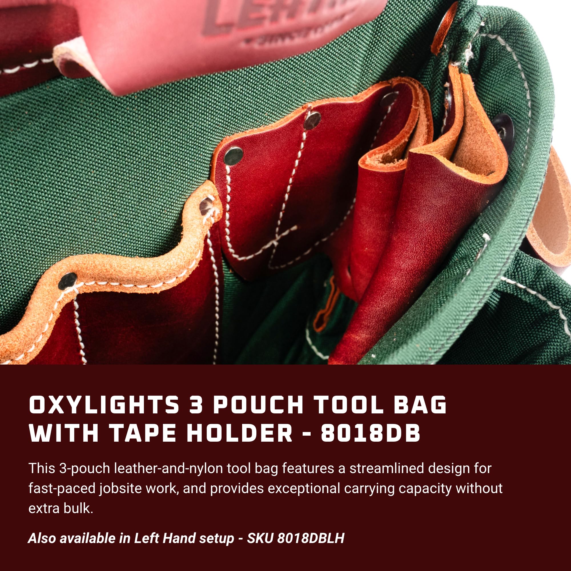 Occidental Leather OxyLights 3 Pouch Tool Bag with Tape Holder