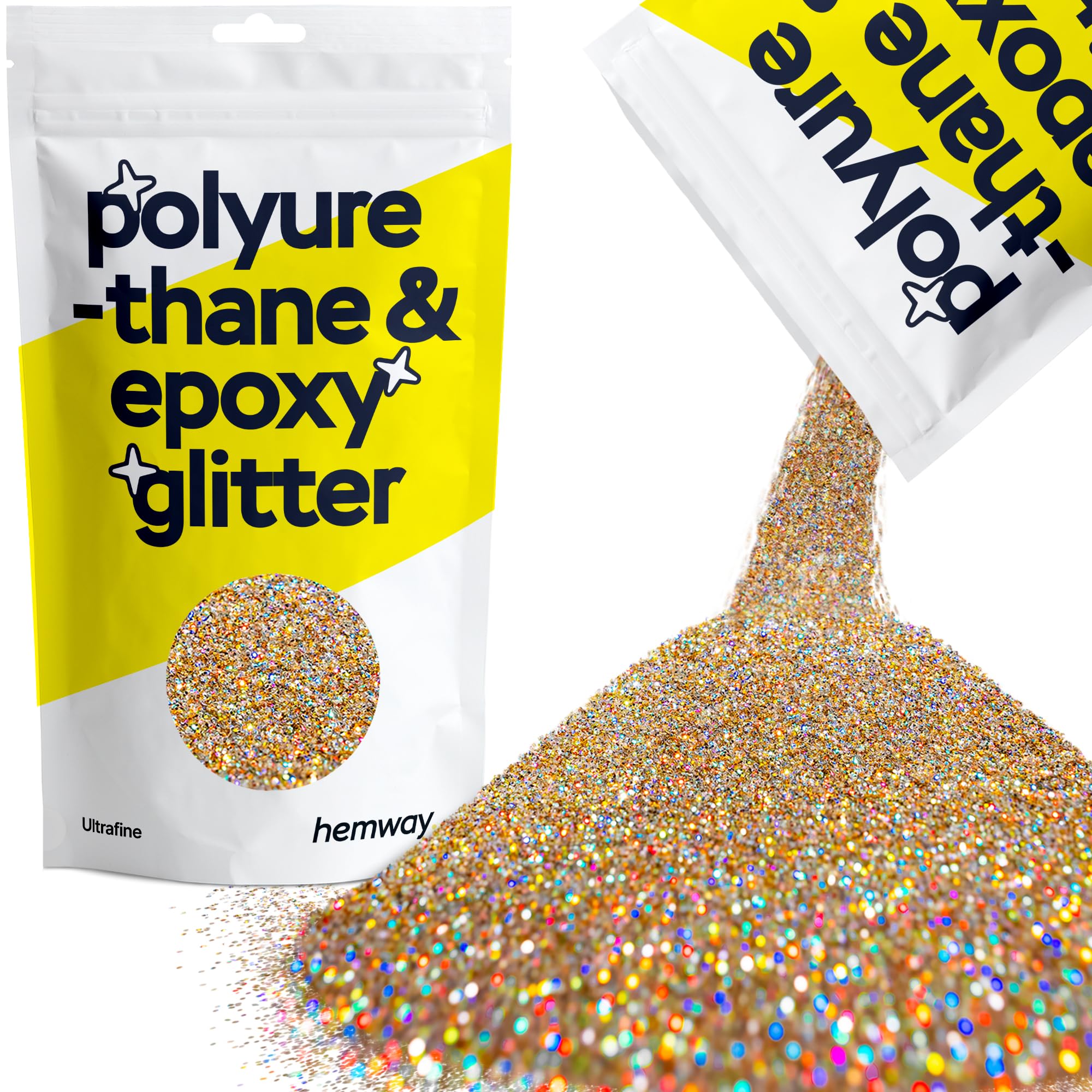 Hemway Resin Glitter Bronze Brown 100g Super Chunky | Polyurethane & Epoxy Glitter for Resin Crafts, Tumblers, Coasters, Floor & Table Art — view 32