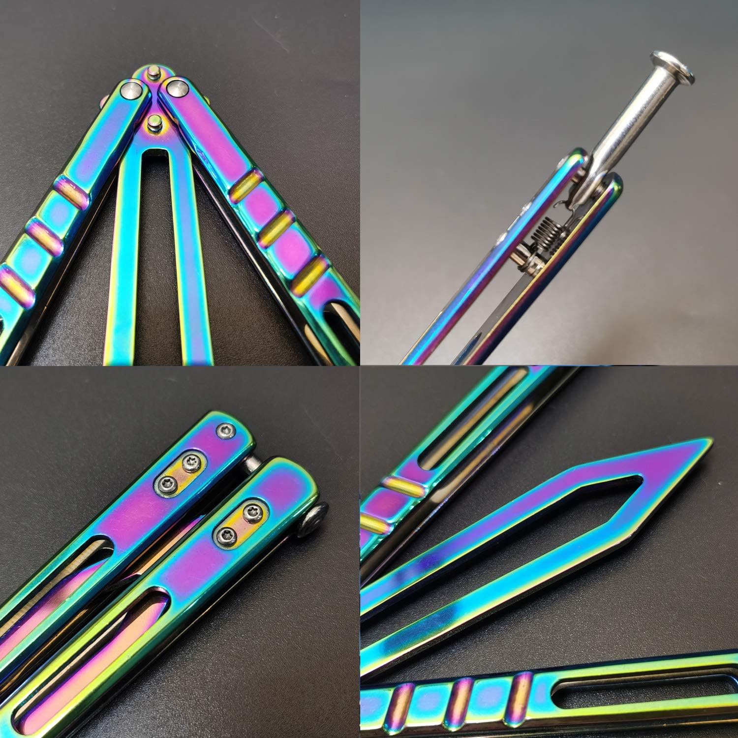 MARCOLO Tool with Sure Spring Latch for Training and Practice(Rainbow) : Kitchen & Dining