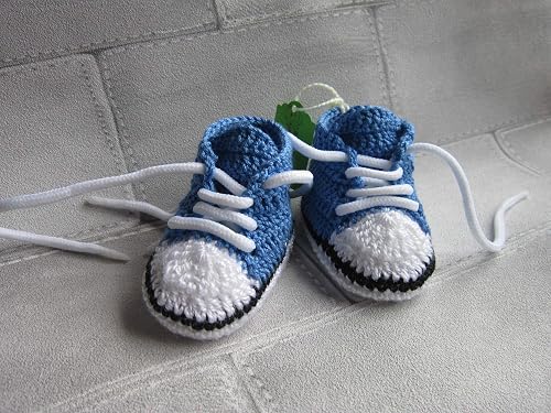Patucos para bebe tipo converse, Talla 0-3 meses- unisex, reborn, premamá,  baby, newborn, recien nacido, babyshower, zapatillas : Amazon.es: Productos  Handmade