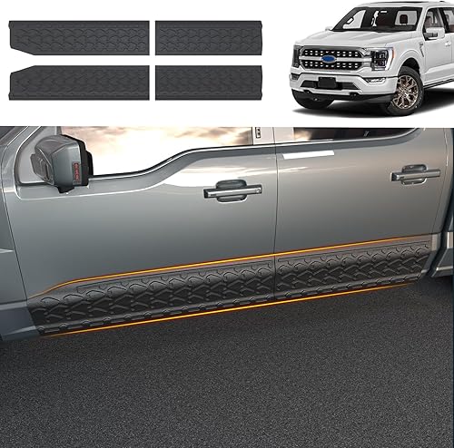Miniatura 1 de Xipoo Moldura de puerta compatible con Ford F150 2021-2024, cubiertas de panel basculante, repuesto para Ford F150 2021-2024, accesorios para Ford