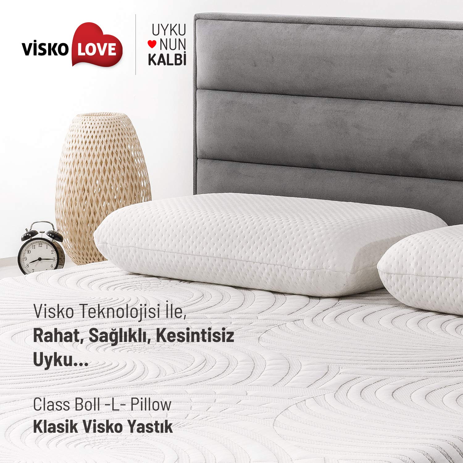 Visko Love Class Boll L Pillow Visko Love Klasik Visko Yastik Amazon Com Tr