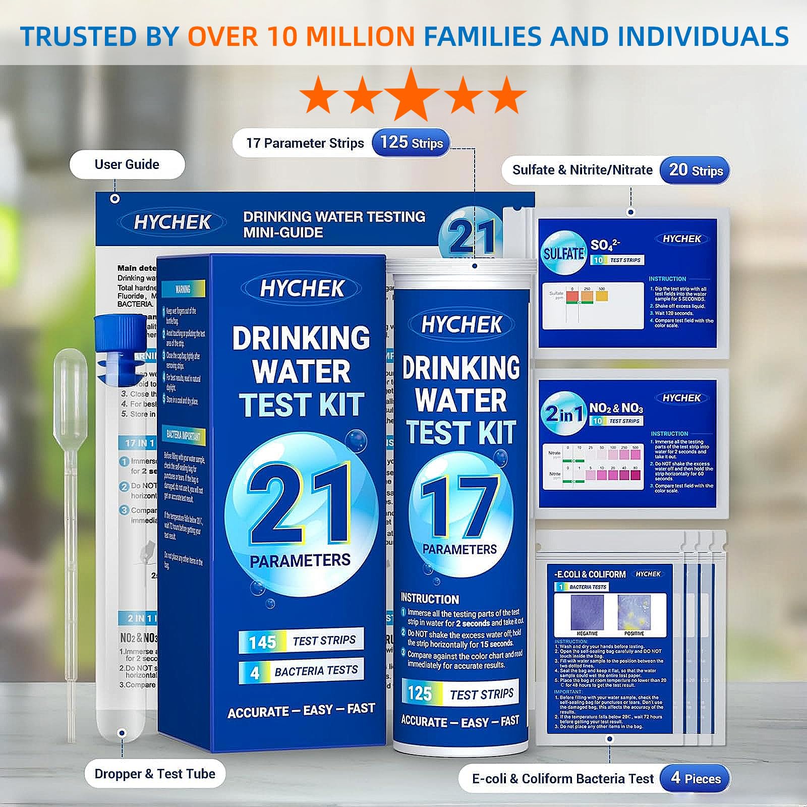 Water Test Kit - 21-in-1 Drinking Water Analysis -4