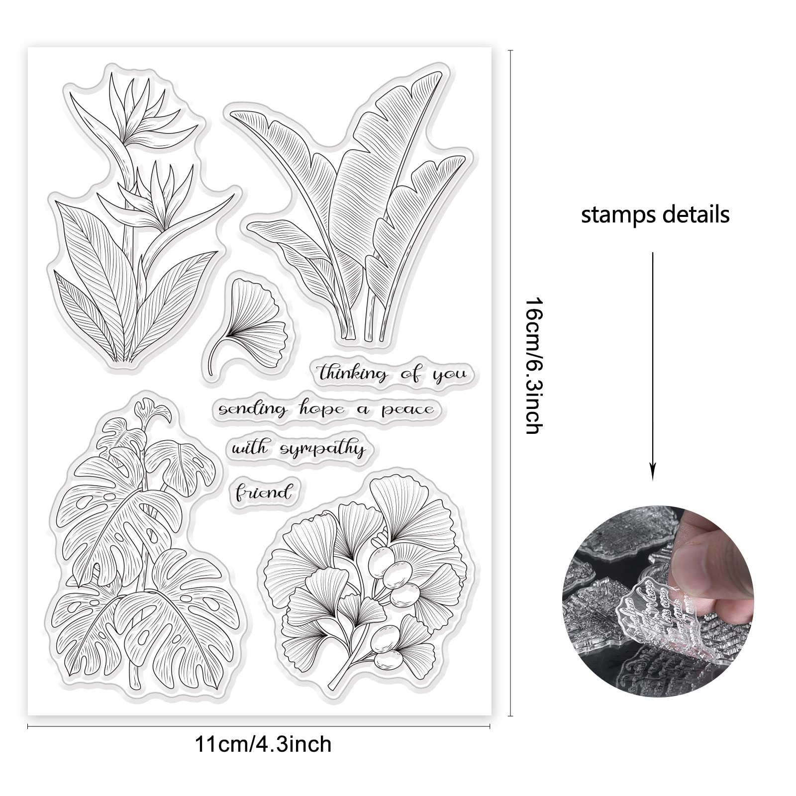 ORIGACH Tampons Transparents Sur Le Thème Du Février Happy Valentines Day Hérissons Tampons En Silicone Transparent Pour La Fabrication De Cartes, Le Scrapbooking Et La Décoration D'albums