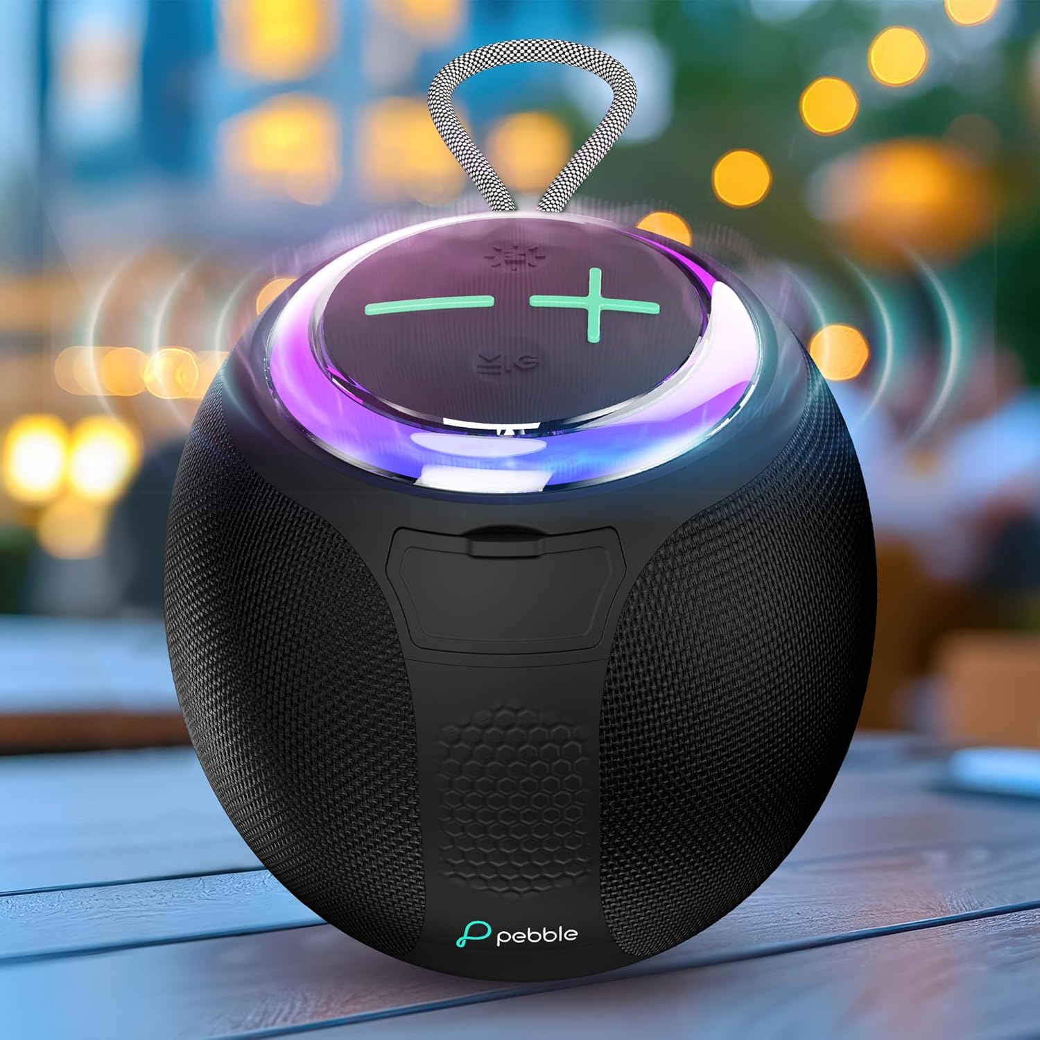 Pebble Boom 8W Bluetooth Speaker | Deep Bass | RGB LED | Bluetooth 5.3 | Voice Assistant | TWS Connectivity | 6 Hours Battery | Stylish Premium Design