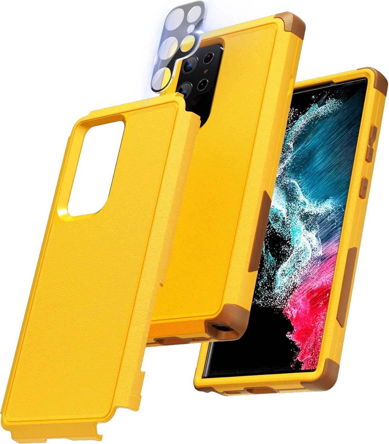 NIFFPD for Samsung S22 Ultra Case [Military Grade Drop Tested] Heavy Duty Defender