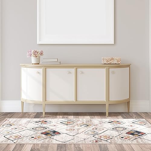 Miniatura 10 de Superior Alfombra de área pequeña para interiores, decoración azteca geométrica para oficina, entrada en el hogar, comedor, dormitorio, cocina, 4' x