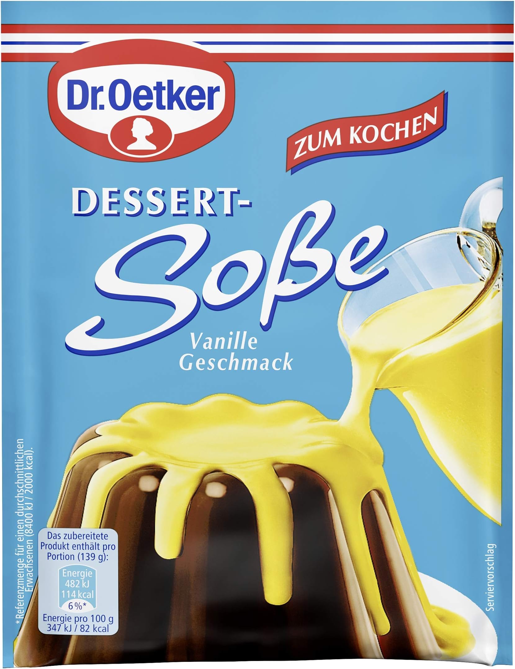 Dessert-Soße Vanille Geschmack 3 x 17g
