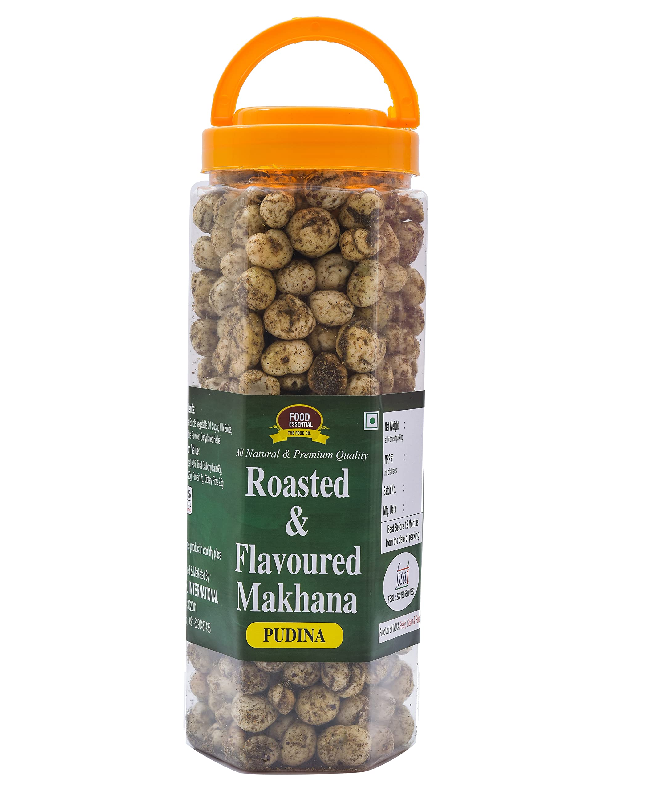 Food Essential Roasted & Flavoured Pudina Makhana 200 gm. (B0BQRJ3NY6) Amazon Price History, Amazon Price Tracker
