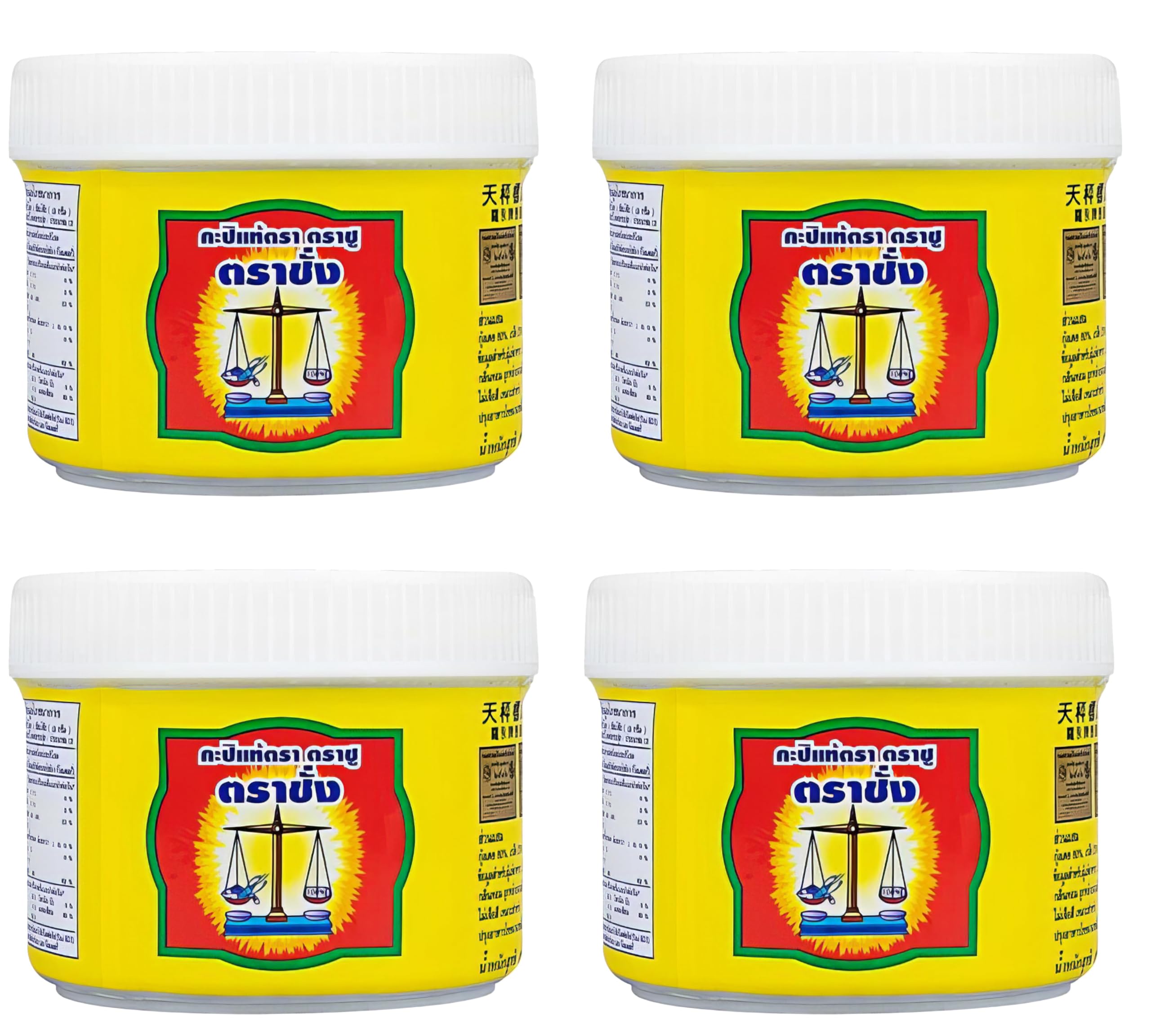 TRA CHANG Fermented Shrimp Paste – Traditional Thai Gapi – 6.5 oz (185g) – Pack of 4