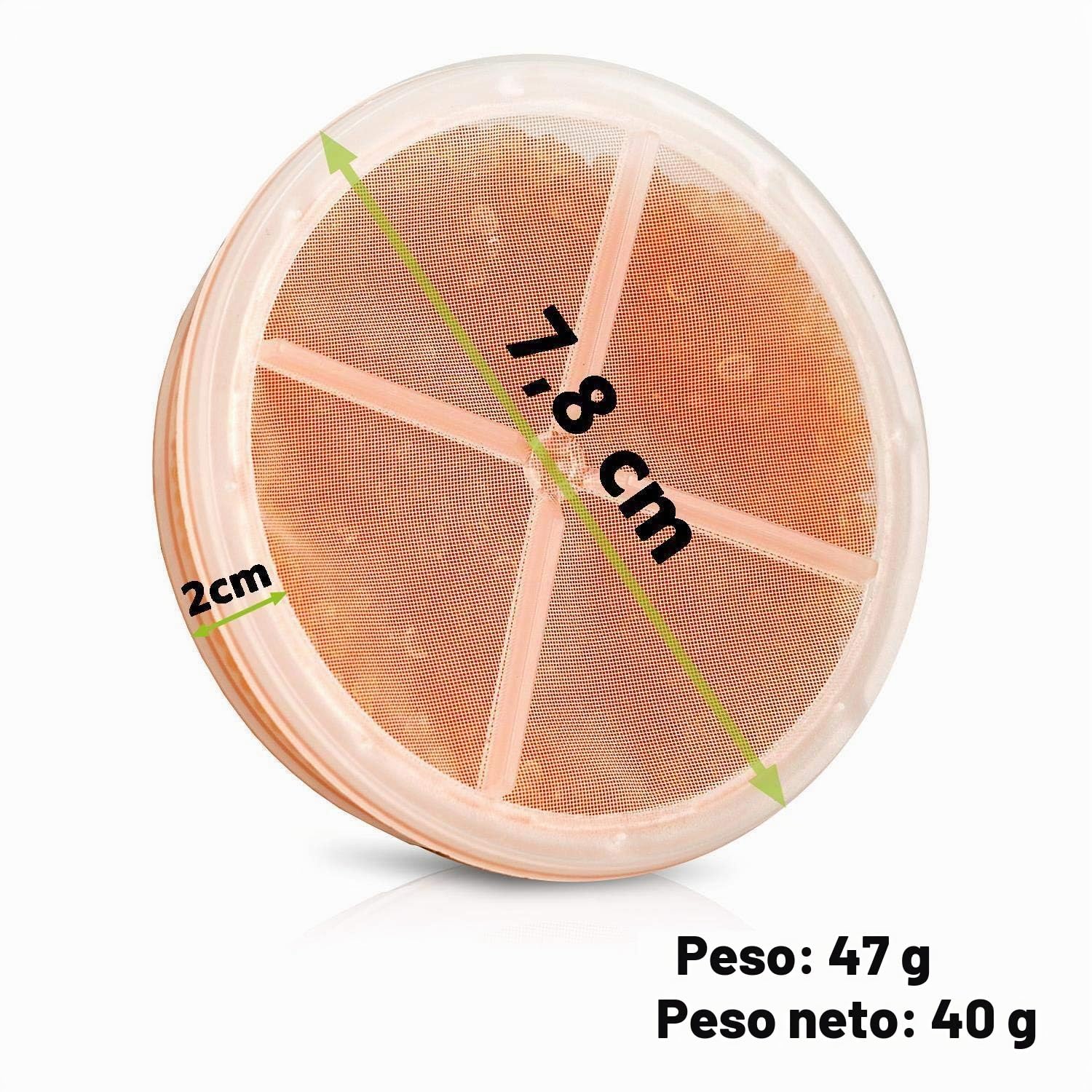 JB White Caja Seca con 2 Piezas XXL (78mm / 40g) cápsulas secantes | regenerables para secar aparatos electrónicos, audífonos, otoplásticos y Action CAM, Vasos secadores para audífonos (Ø 8.5cm)