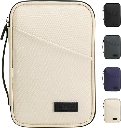 UNTIFUL Organizador de documentos de viaje, soporte para pasaporte familiar, billetera premium para mujeres y hombres, funda portátil y plegable