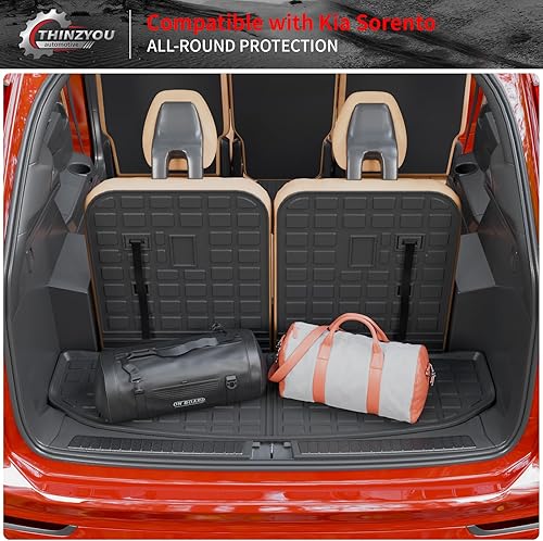 Vista 29 de Alfombrilla de carga compatible con Nissan Pathfinder 2022-2024 2025, forro de carga TPE para todo tipo de clima, accesorios Pathfinder 2023