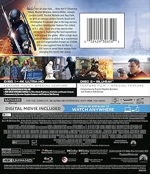 Amazon.com: G.I Joe Rise of the Cobra [4K UHD + Blu-ray +