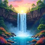 Waterfall Screensaver: Beautiful Live Wallpaper, Relaxing HD Nature Visuals, Offline Support for All Devices