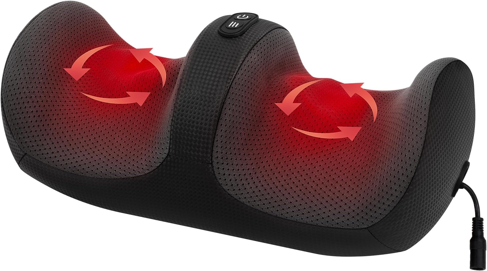 Foot Massager with Heat, Feet and Calf Massager Machine with Massage Roller, Adjustable Intensity for Foot Massage, Lightweight and Relax for Home or Office Use