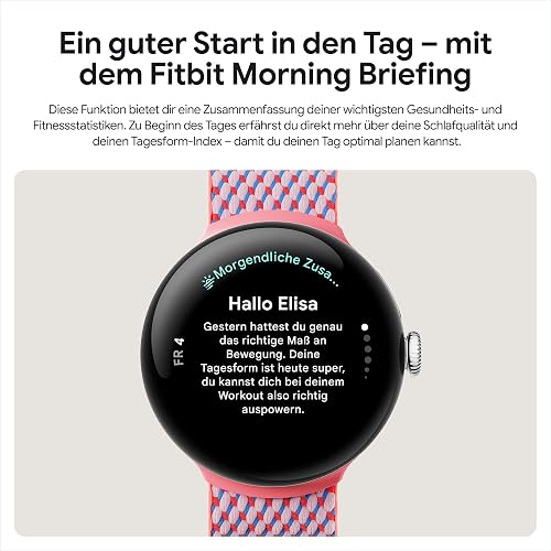Google Pixel Watch 3 (45 mm) – Android smartwatch with heart rate tracking, advanced running from Fitbit, fitness insights, 24-hour battery – Matte Black Aluminium Case – Obsidian band – Wi-Fi - 5